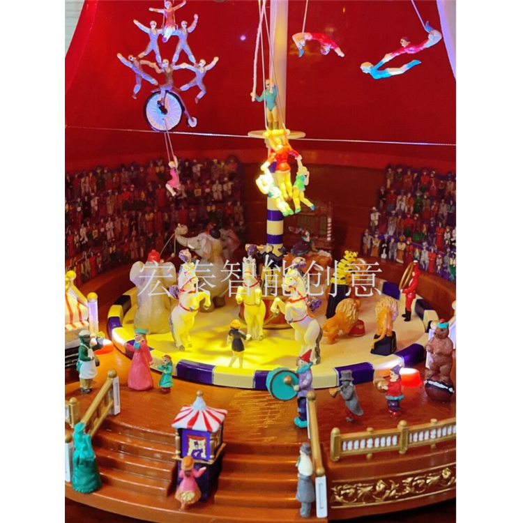 Circus Tent Christmas Decorations Christmas Decorations Santa Claus Christmas Toys Music Box Item Picture