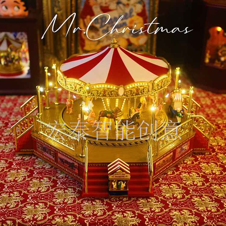 Christmas Circus Carousel Christmas Ornaments Christmas Gifts Christmas Decorations Christmas Music Box Christmas Toys Specification drawing