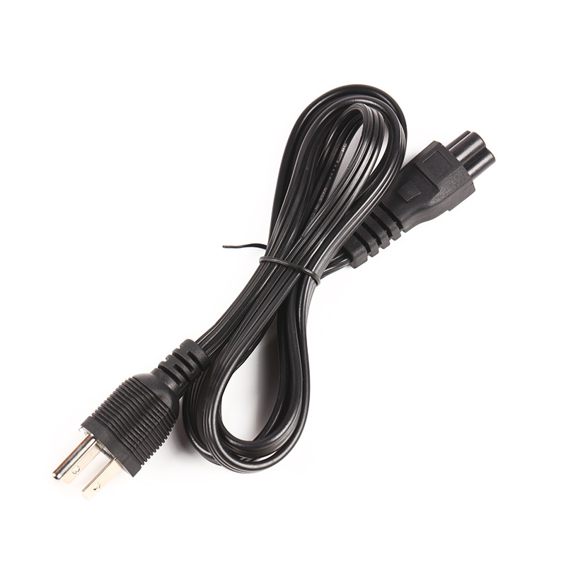 Factory wholesale American standard plum blossom tail power cords, American standard power cords, three rows of flat wires, 1.5 meters, American standard plum blossom interfaces