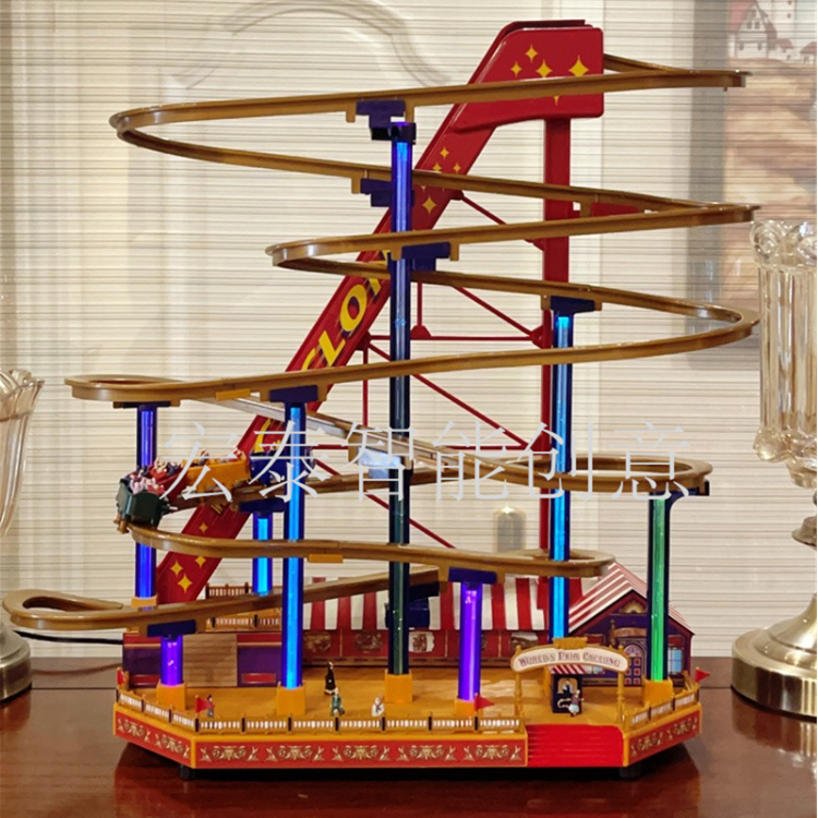 Joy Roller Coaster Music Box Christmas Items Ornaments Christmas Decorations Electric Christmas Gifts Children's Toys
