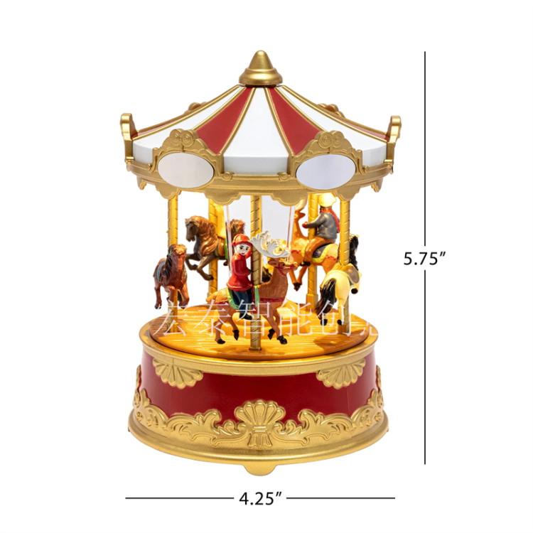 Mini carousel, mini Ferris wheel, Christmas supplies, ornaments, Christmas gifts, Christmas decorations details Picture