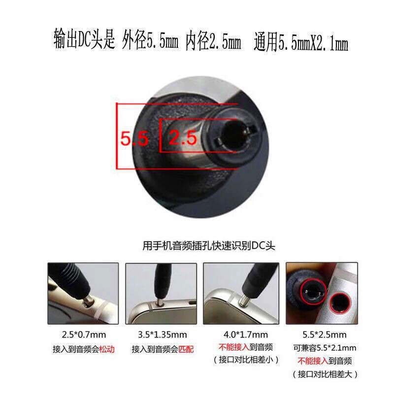 مراوح DC5521 المزودة بطارية السائل من طراز DC5525 المزودة بمفاصل تمساح (DC5525) مزوّد بشريط مشابك A Application Scenario