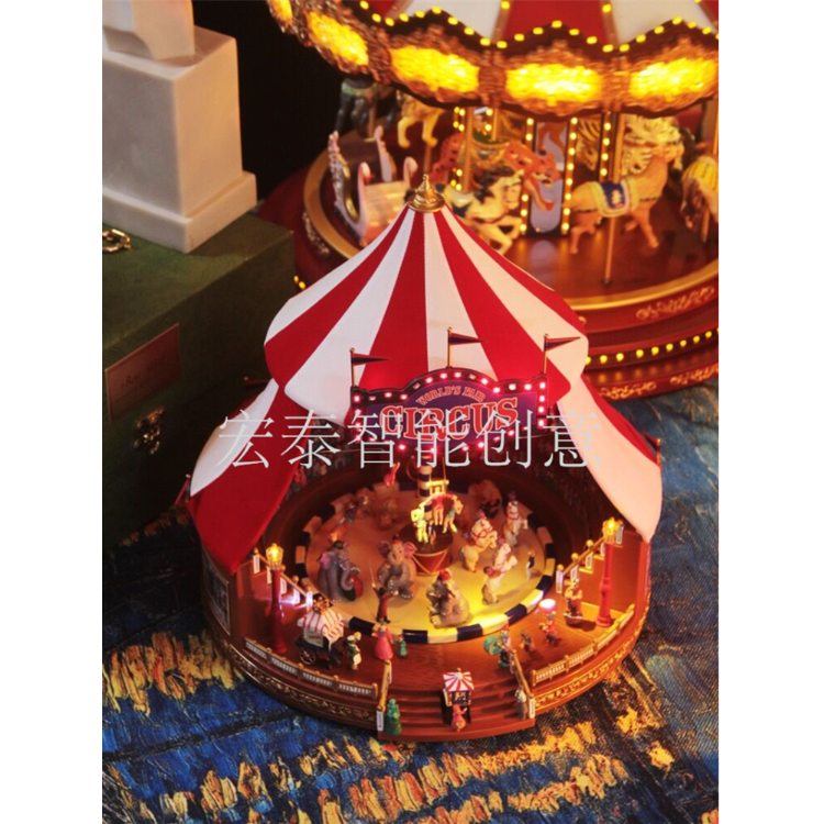 Circus Tent Christmas Decorations Christmas Decorations Santa Claus Christmas Toys Music Box