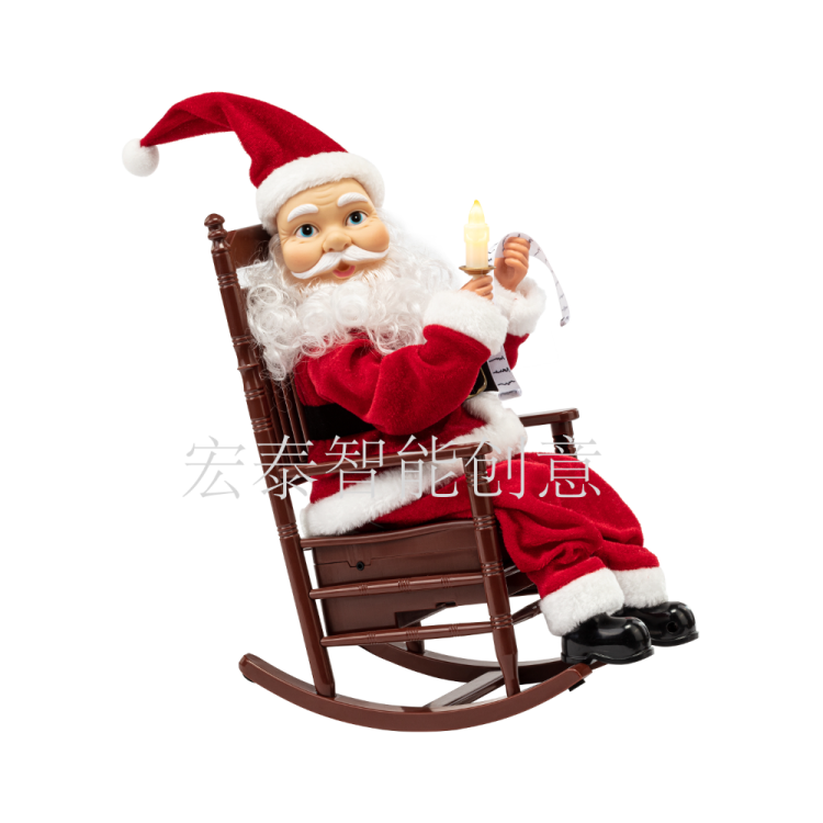 Rocking Chair Husband Christmas Craft Display Christmas Gifts Christmas Decorations Santa Claus Christmas Toys Christmas Pendants Specification drawing