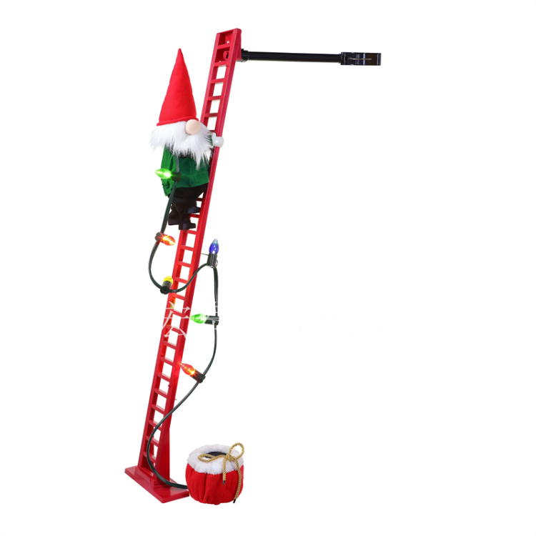 Ladder Santa Claus Christmas supplies Christmas ornaments Christmas gifts Christmas decorations Christmas music box Electric Christmas gifts Children's toys full figure