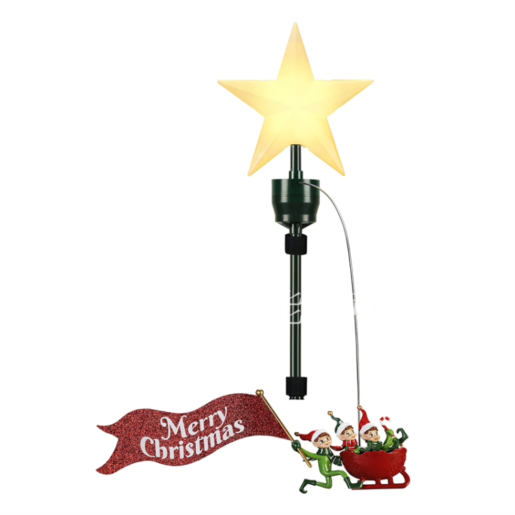 Tree Top Star Elf Christmas Items Christmas Ornaments Christmas Gifts Christmas Ornaments Christmas Music Box Electric Christmas Gifts Children's Toys Specification drawing