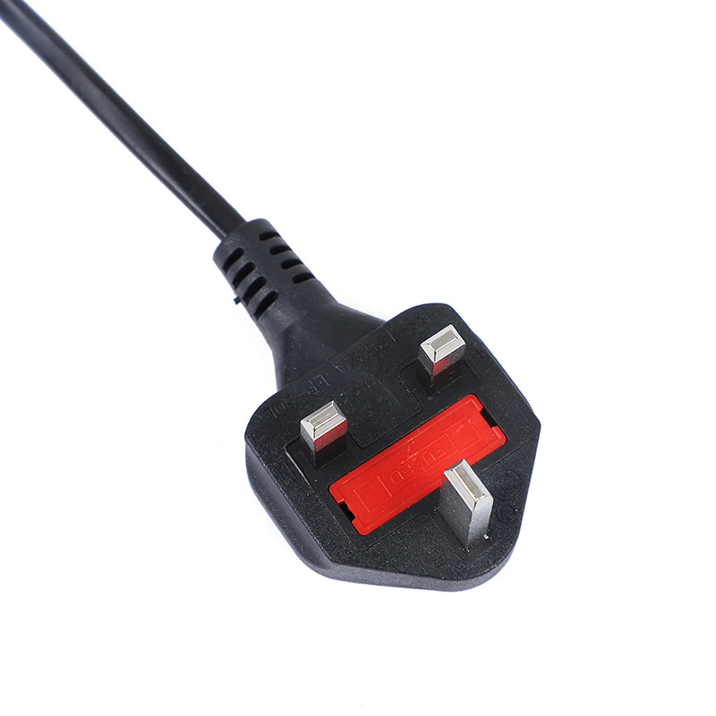 Wholesale British standard 8-tail power cords, 1.5-meter British standard 8-tail power cords, British standard charging cables with fuses Specification image