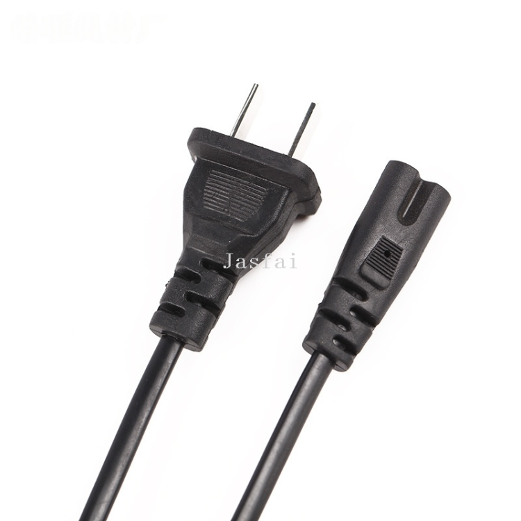 Factory wholesale 1.5-meter 2-flat plug 8-tail power cord two-hole power adapter 2*0.75 US standard two-plug Application Scenario