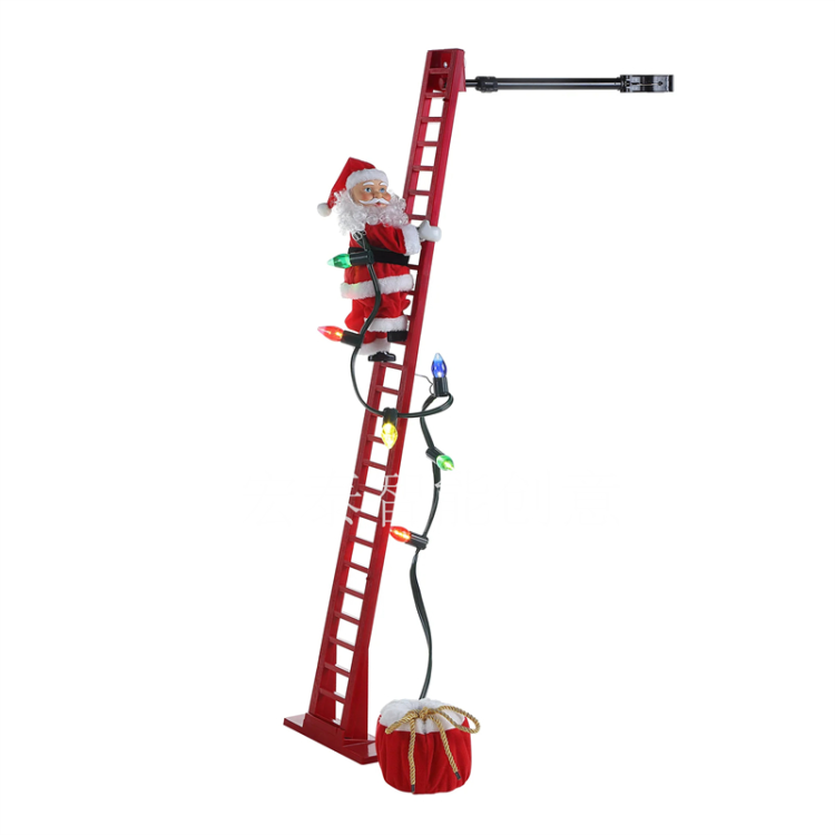 Ladder Santa Claus Christmas Supplies Christmas Ornaments Christmas Gifts Christmas Decorations Christmas Music Box Electric Christmas Gifts Children's Toys Electric Santa Claus Item Picture