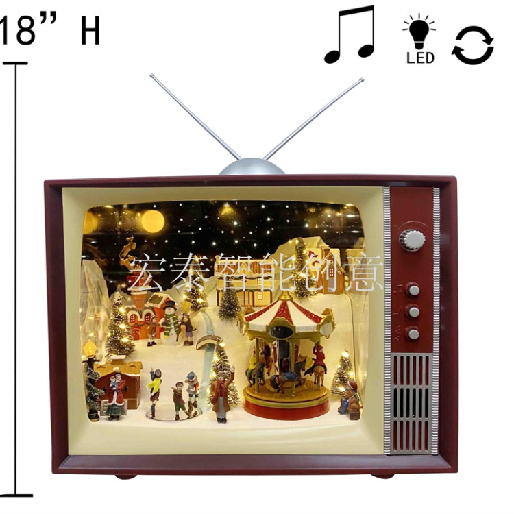 Christmas Ornaments Christmas Gifts Christmas Decorations Christmas Toys Christmas Crafts Music Box Tv Electric Toys Item Picture