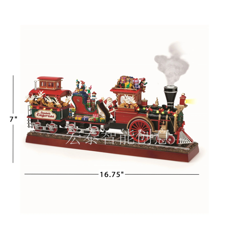 Christmas train toys Music box Christmas gifts Christmas supplies Christmas ornaments Christmas decorations toys Specification drawing