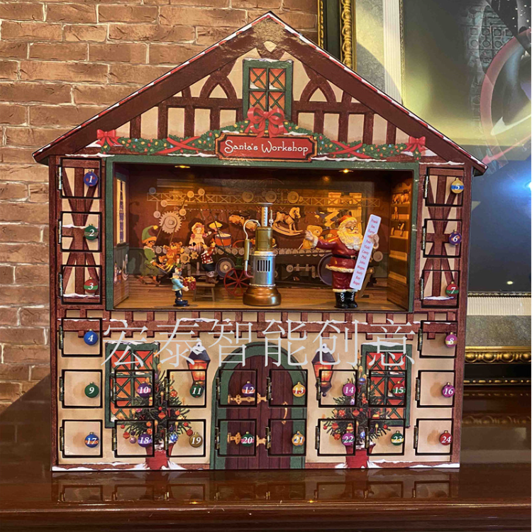 Christmas Animated House Music Box Christmas Ornaments Gift Decoration Santa Claus Christmas Toys Christmas Ornaments Christmas Ornaments Christmas Ornaments Music Box Application Scenario