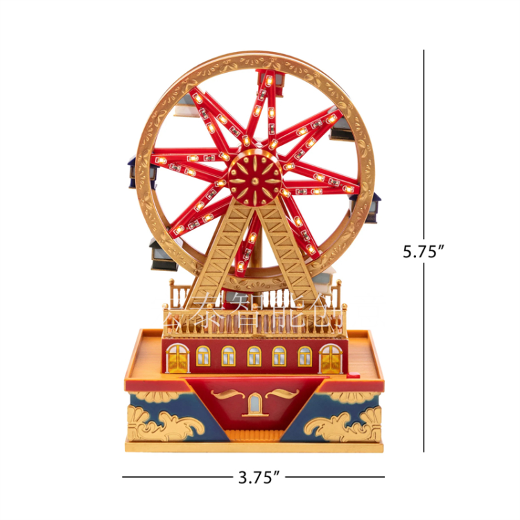 Mini carousel, mini Ferris wheel, Christmas supplies, ornaments, Christmas gifts, Christmas decorations Item Picture