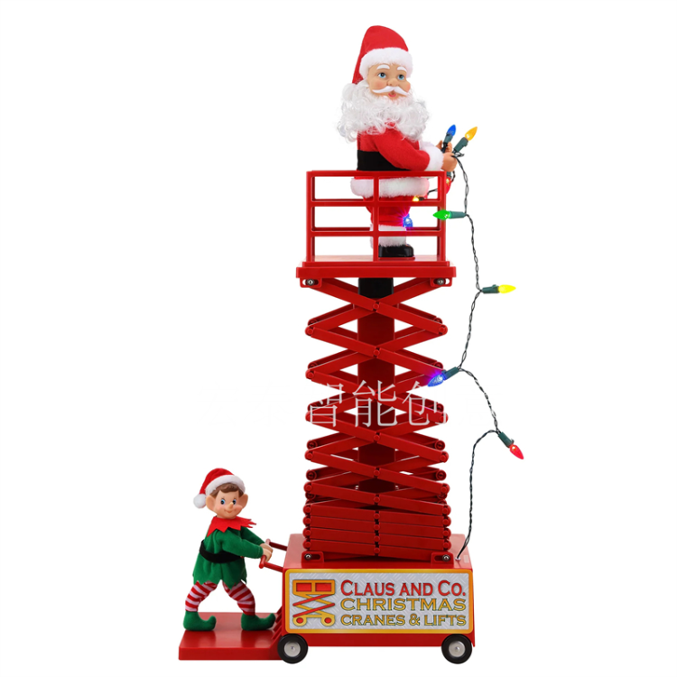 Christmas Lift Truck Engineering Car Christmas Supplies Christmas Ornaments Christmas Gifts Christmas Decorations Christmas Toys Specification drawing