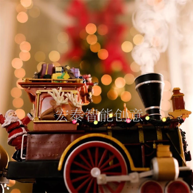 Christmas train toys Music box Christmas gifts Christmas supplies Christmas ornaments Christmas decorations toys full figure
