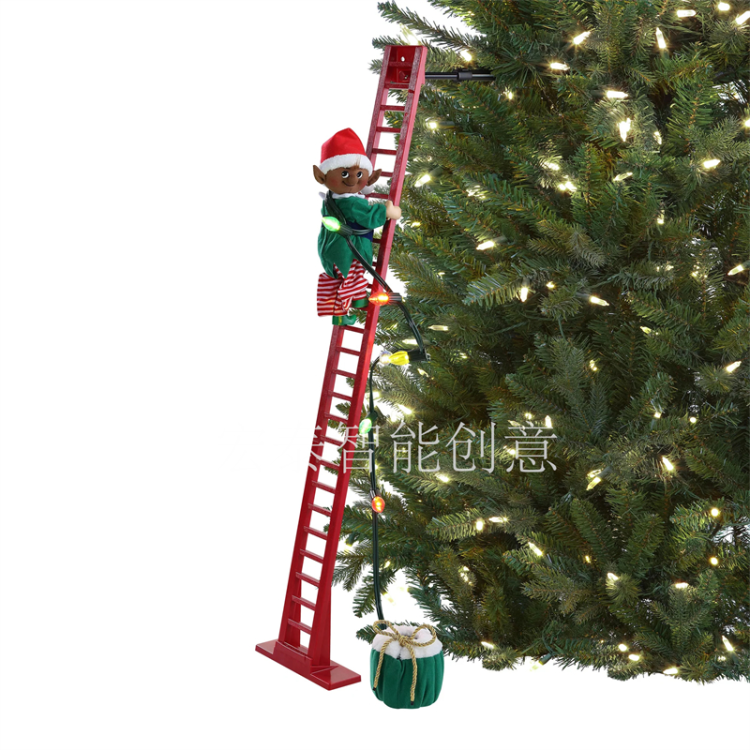 Ladder Santa Claus Christmas Supplies Christmas Ornaments Christmas Gifts Christmas Decorations Christmas Music Box Children's Toys Electric Christmas Gifts Item Picture