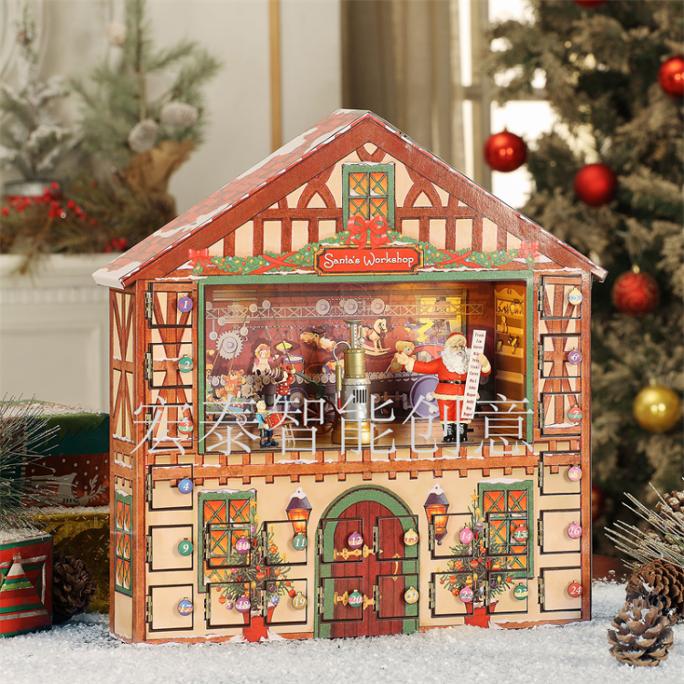 Christmas Animated House Music Box Christmas Ornaments Gift Decoration Santa Claus Christmas Toys Christmas Ornaments Christmas Ornaments Christmas Ornaments Music Box details Picture