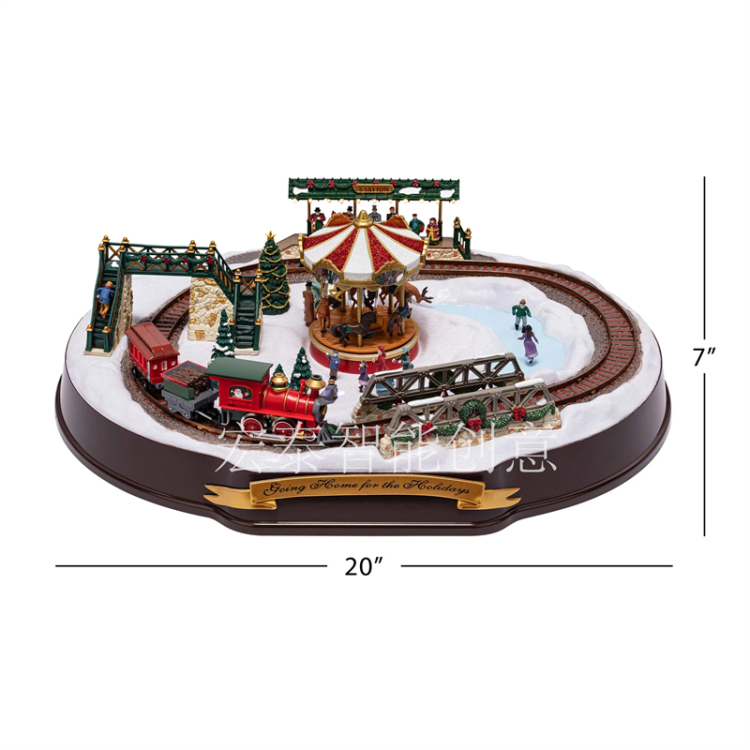 Train Electric Toys Christmas Ornaments Christmas Gifts Christmas Decorations Christmas Music Box Specification drawing