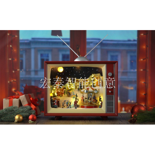 Christmas Ornaments Christmas Gifts Christmas Decorations Christmas Toys Christmas Crafts Music Box Tv Electric Toys details Picture