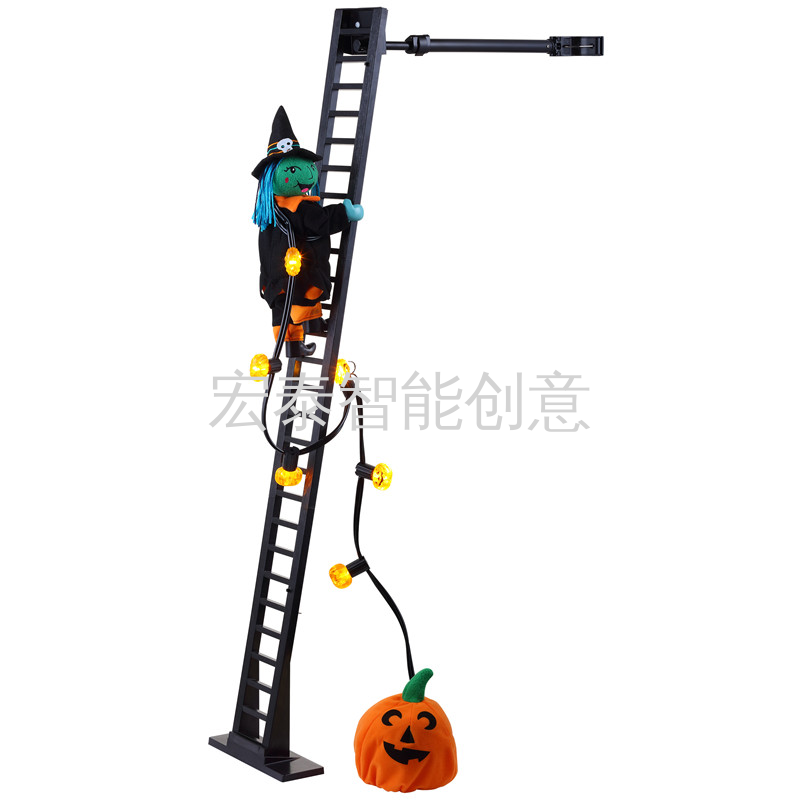 Ladder Witch Halloween Christmas decorations Christmas gifts Christmas decorations Christmas music box Christmas supplies Application Scenario