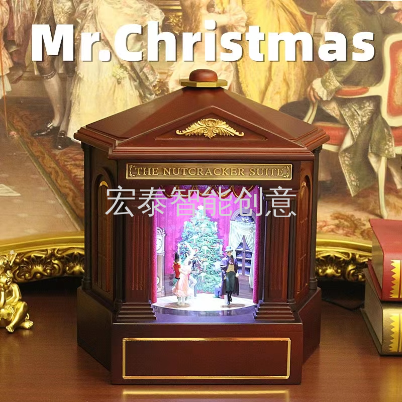 Christmas Music Box Christmas Supplies Stage View Music Box Christmas Gifts Christmas Decorations
