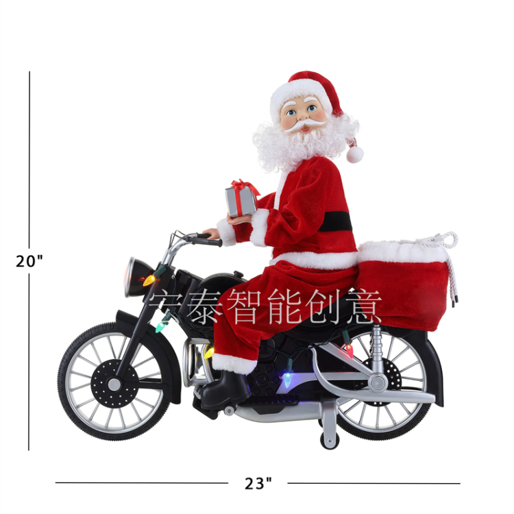 Santa Claus Christmas Supplies Christmas Motorcycle Husband Christmas Display Christmas Gifts Christmas Decorations Electric Christmas Gifts Children's Toys Application Scenario