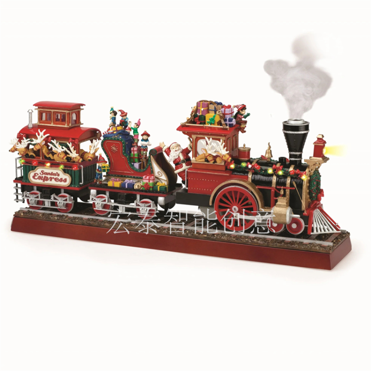 Christmas train toys Music box Christmas gifts Christmas supplies Christmas ornaments Christmas decorations toys details Picture
