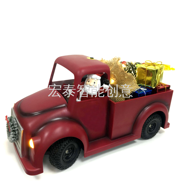Santa Claus toy cars, Christmas cars, Christmas ornaments, Christmas gifts, Christmas decorations, Christmas music boxes, children's toys, electric Santa Claus details Picture