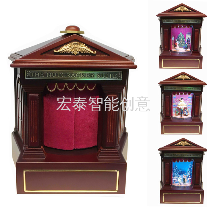 Christmas Music Box Christmas Supplies Stage View Music Box Christmas Gifts Christmas Decorations details Picture