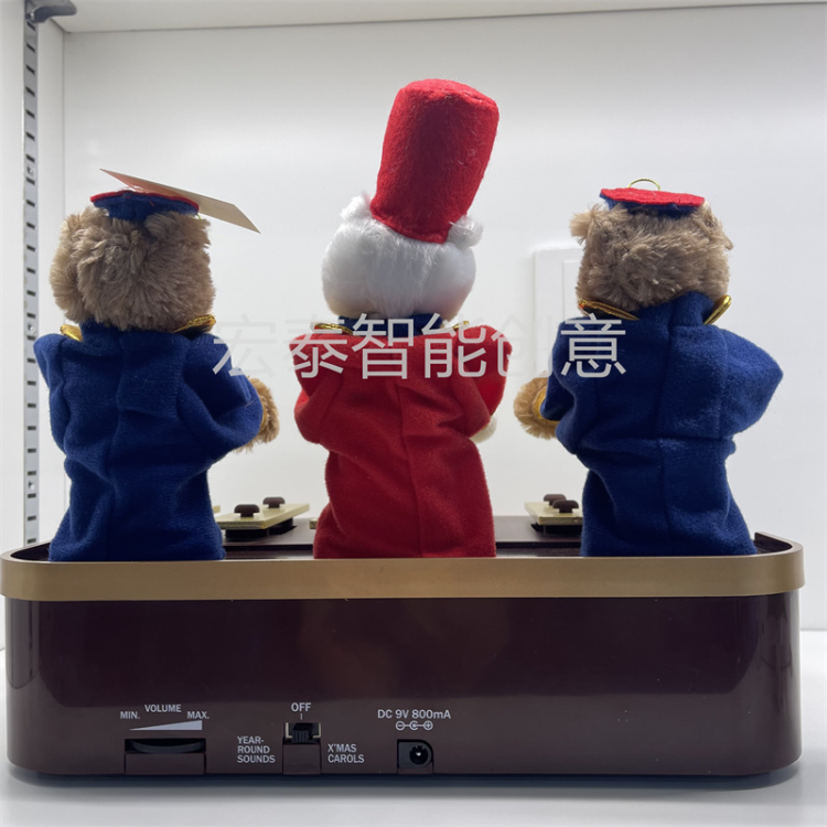 Bear Band Music Box Creative Display Arts And Crafts Christmas Display Christmas Music Box Christmas Toys Christmas Gifts Application Scenario