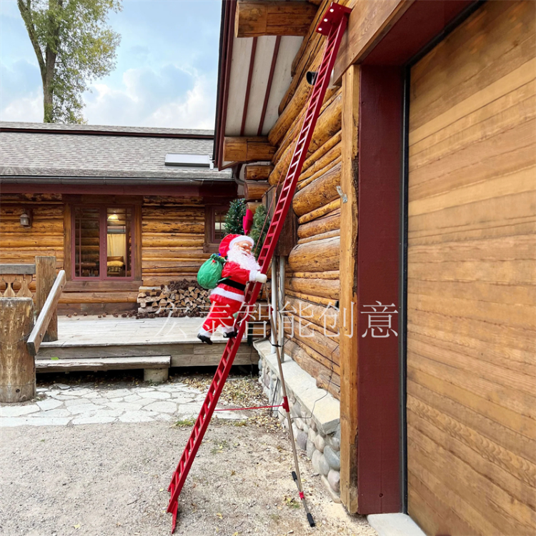 Outdoor Ladder Father Christmas Items Christmas Ornaments Christmas Gifts Christmas Decorations Christmas Music Box Children's Toys Electric Christmas Gifts Specification drawing