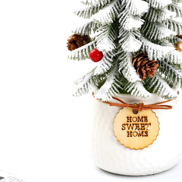 New Christmas handicrafts, table trees, Christmas tree festival decorations, factory direct sales, available in large quantities and at reasonable prices. 29cm Specification image