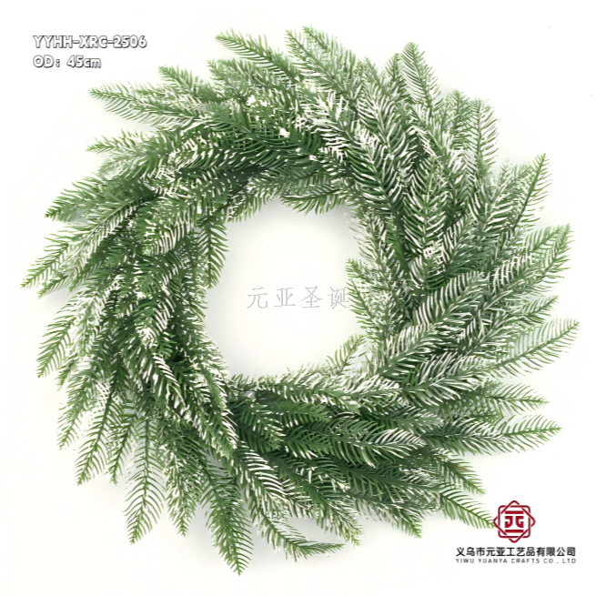 New Christmas wreath handicrafts, festival products, pendants and ornaments, 45cm factory direct sales, available in large quantities at reasonable prices