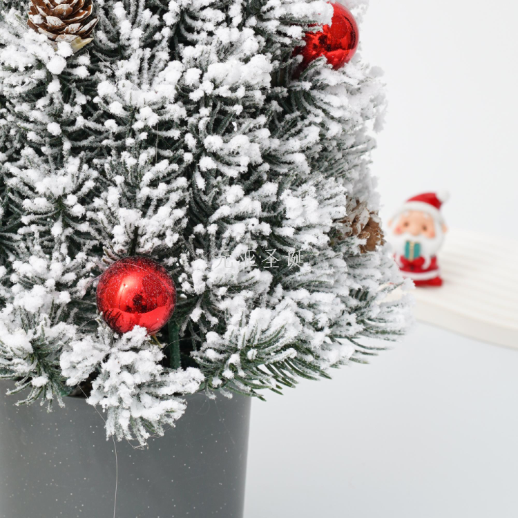 Christmas tree handicrafts, festival table, small tree, 45cm, table ornaments, factory direct sales, quantity and price Specification image