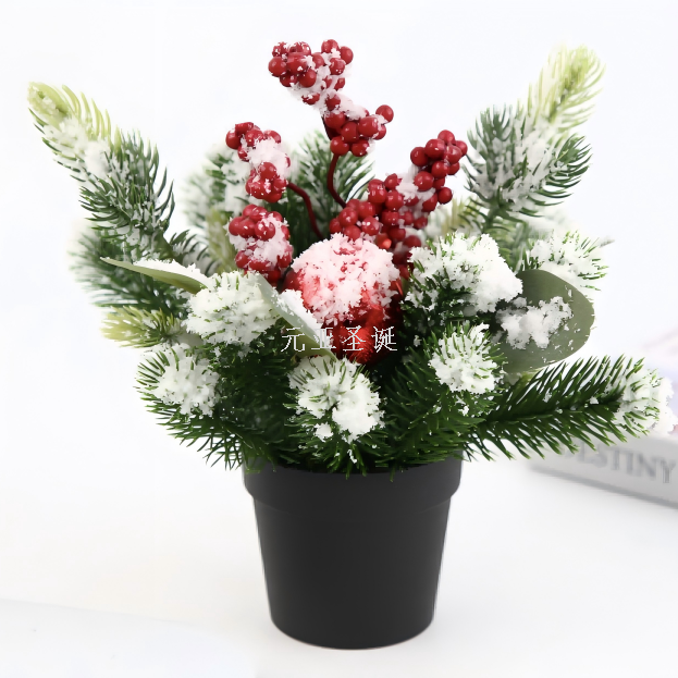 Christmas handicrafts table, small tree, Christmas tree handicrafts, festival ornaments, factory direct sales, quantity and price, 23cm