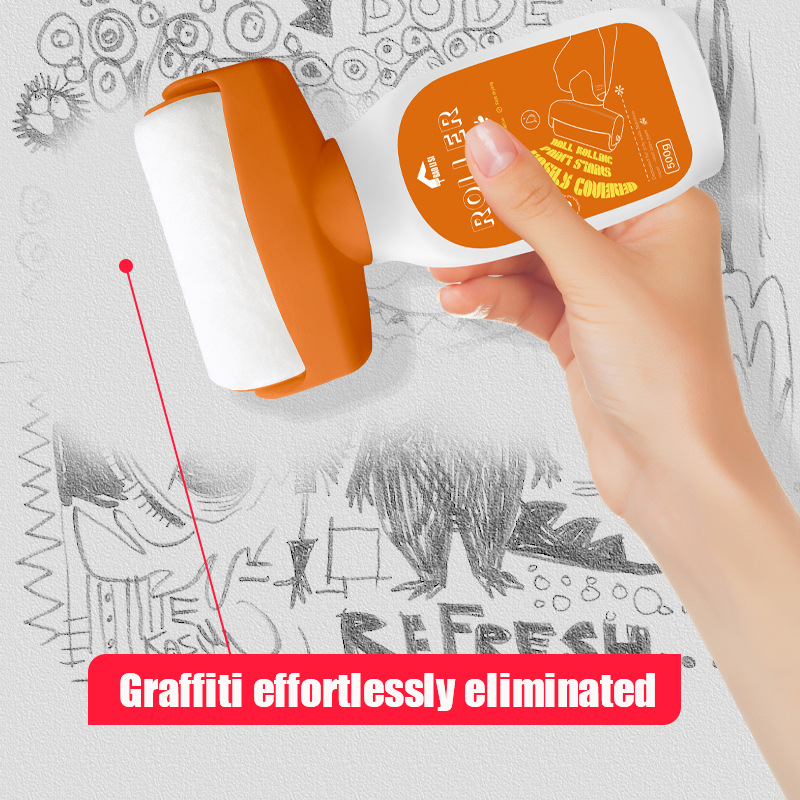 Wall large roller paint for cross-border use, water-based odorless, household white wall graffiti, dirt, color change and covering latex paint details Picture
