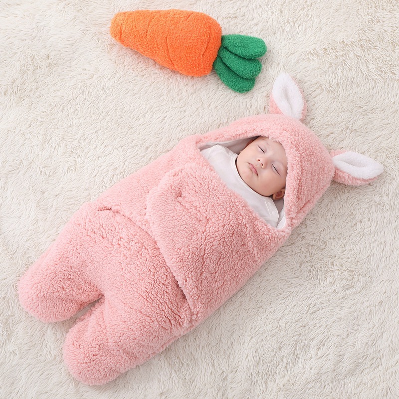 Thickened baby blanket for newborns in autumn and winter, baby sleeping bag, anti-startle, swaddling baby products details Picture