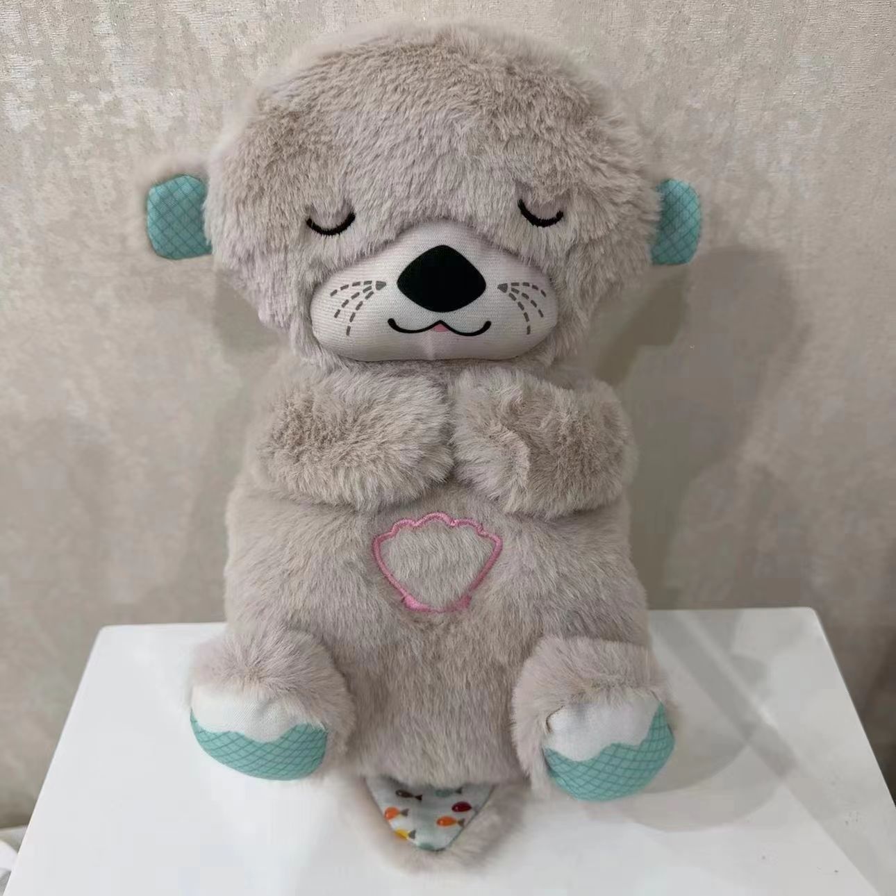 Cross-border breathing bear, otter, koala, newborn soothing, lulling to sleep, companion doll, rabbit fur toy doll, foreign trade Application Scenario