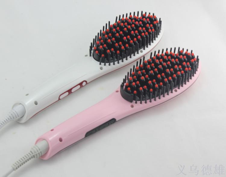 Fast hair straightener Hair straightener is a non-damaging ceramic electric splint hair straightener