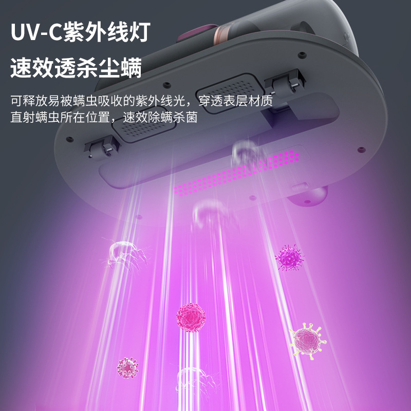 2024 Cross-border Bed Ultraviolet Sterilization and Mite Removal Wonder, wireless mite remover, Household small vacuum cleaner, handheld Specification image