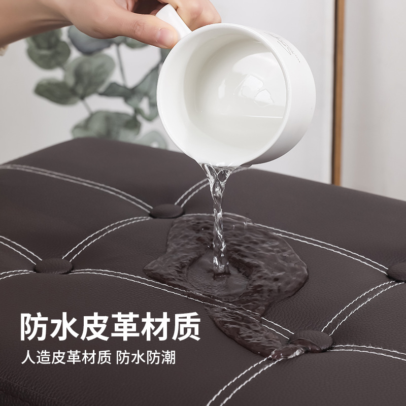 Wholesale shoe-changing stool, multi-functional foldable storage box, large-capacity rectangular storage stool Specification image