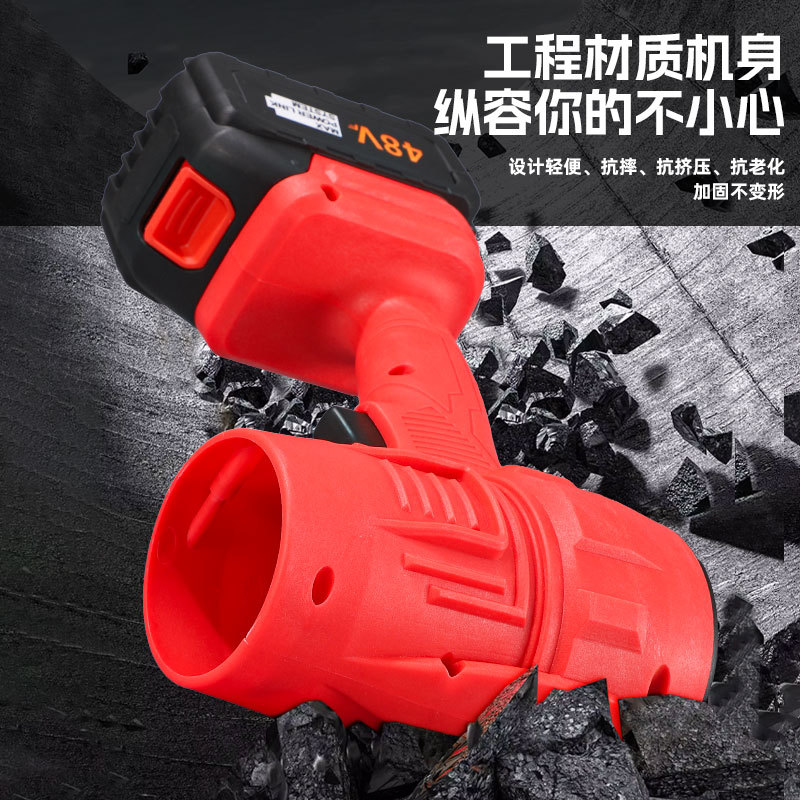 Rechargeable lithium battery storm machine, high-power violent turbine fan, portable outdoor leaf dust collector, shockproof and pressure-resistant details Picture