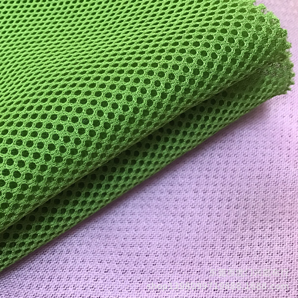 Source factory breathable sandwich mesh fabric, clothing fabric, bag lining, skin-friendly and comfortable mesh fabric details Picture