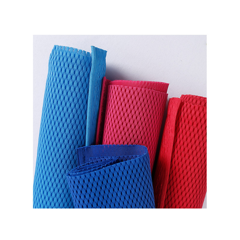 Sanmeiji polyester beautiful mesh fabric shoes, mesh fabric, elliptical thickened seat cushion mesh fabric Application Scenario