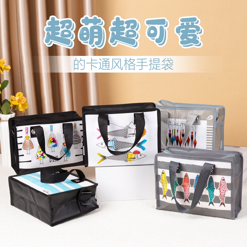 外贸迷你型覆膜彩印无纺布手提袋时尚防水购物袋礼品袋 钥匙袋