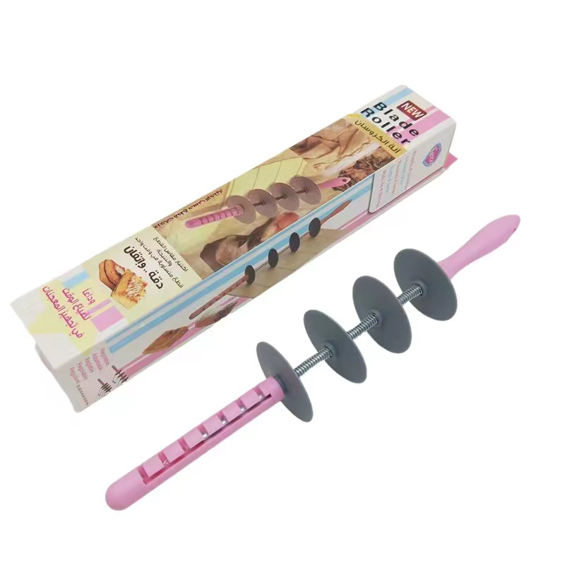 牛角包可调节擀面杖面包切片器亚马逊TV新款烘焙工具面包切面器