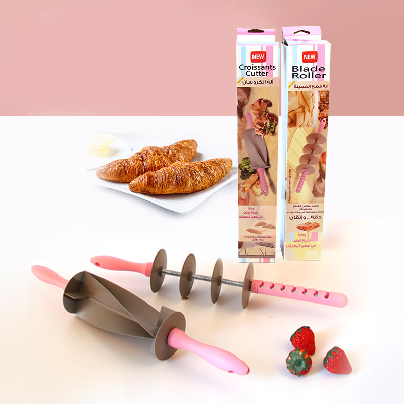 Croissant adjustable rolling pin bread slicer Amazon TV new baking tool bread cutter Specification image
