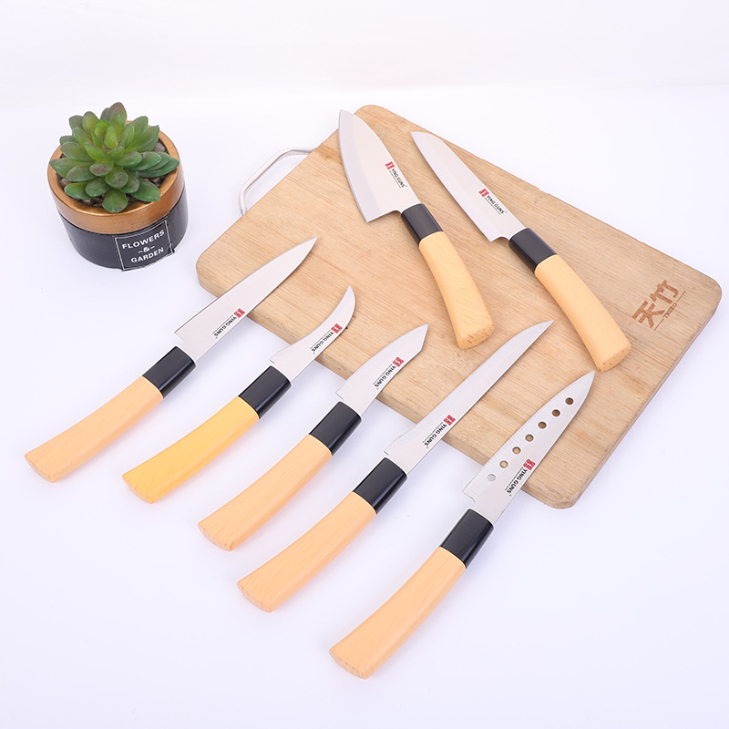 Cross-border chef's knife, meat cutting knife, household kitchen stainless steel fruit knife, household kitchen knife set, chef's knife Specification image