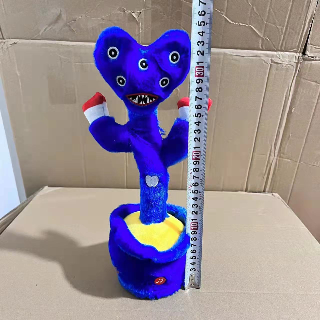 热销电动摇摆波比公仔周边游戏公仔会跳舞录音的香肠怪玩偶