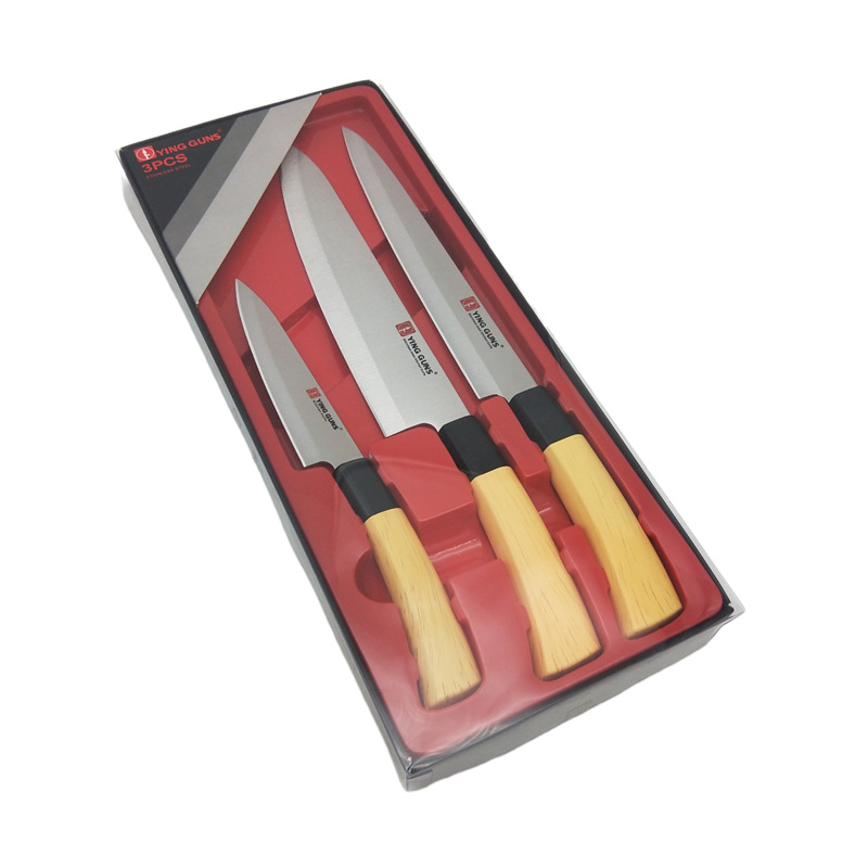 Cross-border chef's knife, meat cutting knife, household kitchen stainless steel fruit knife, household kitchen knife set, chef's knife details Picture